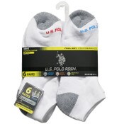 Wholesale - 6pk MEN'S WHITE LOW CUT CUSHION SOCKS SIZE 6-12 C/P 48, UPC: 662239069359